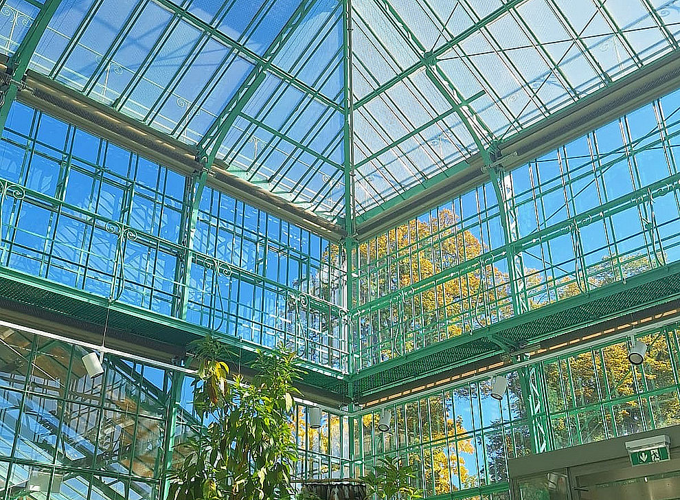 Historisches Gewächshaus, botanischer Garten 