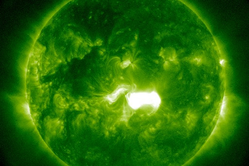 Die Sonne im Extremen UV bei 9.4 nm: Koronaler Massenauswurf, aufgenommen vom NASA Sonnensatelliten SDO am 7. Jänner 2014. Foto: NASA SDO