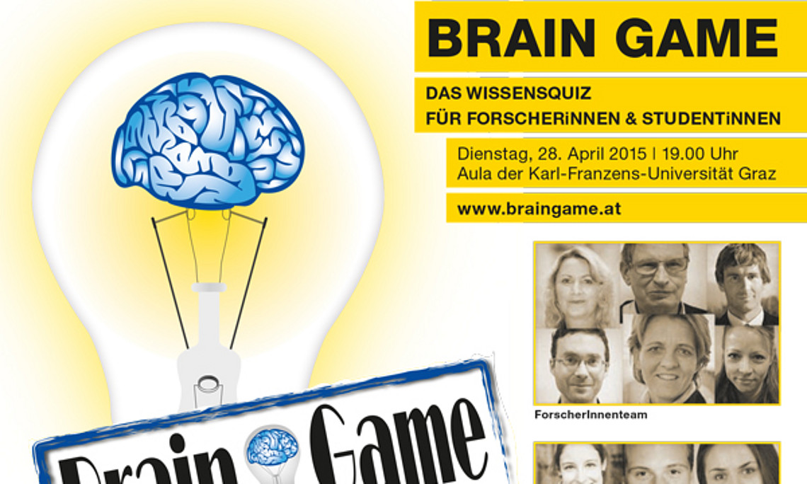 Braingame, das Wissensquiz der Uni Graz, startet am 28. April mit der vierten Auflage. Foto: Uni Graz