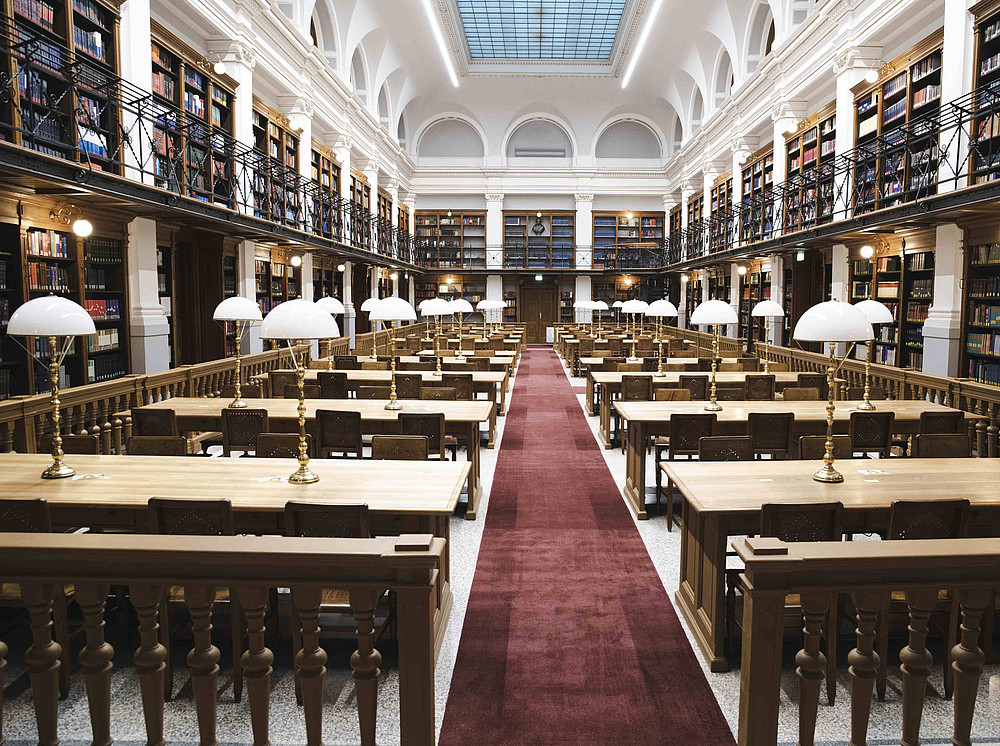 Lesesaal Universitätsbibliothek Graz, Institut für Unternehmensrechnung und Reporting ©Uni Graz/Tzivanopoulos