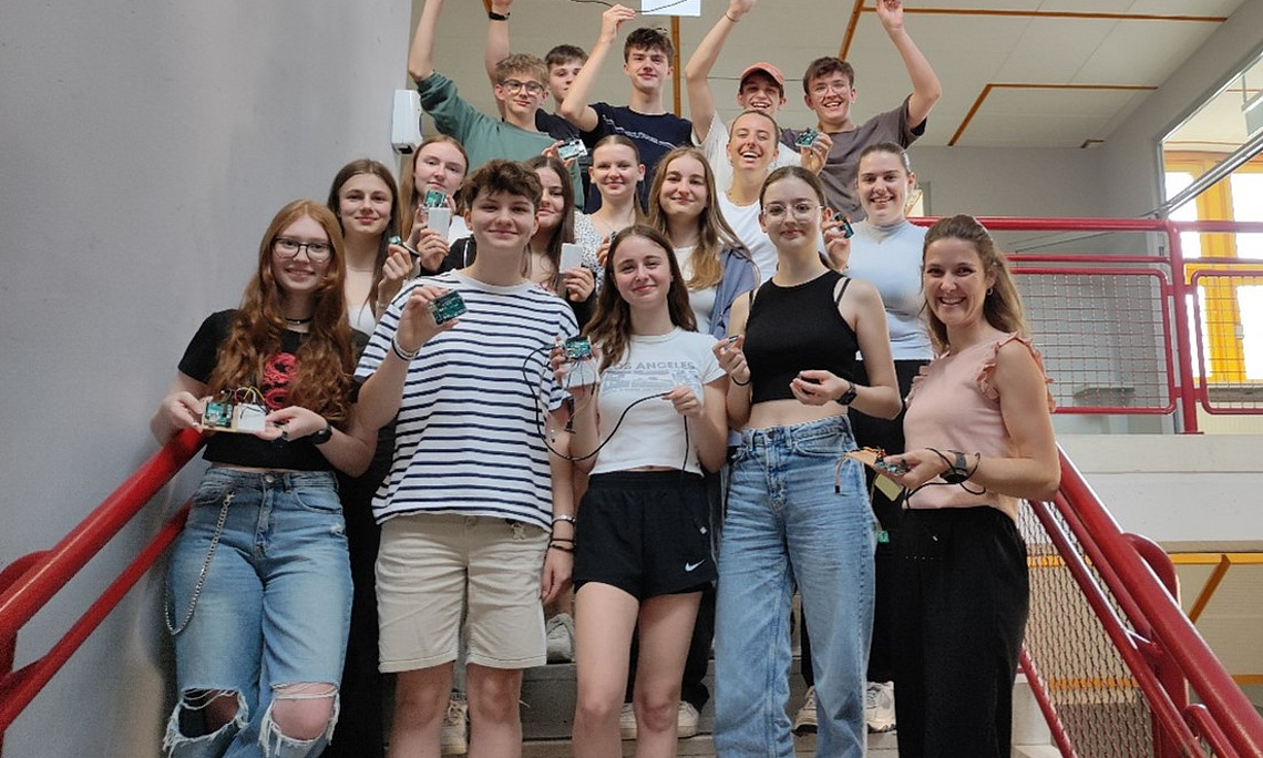 Am Projekt beteiligte Schüler:innen der HLW/FW Deutschlandsberg. Bild: Uni Graz /Bersteiner