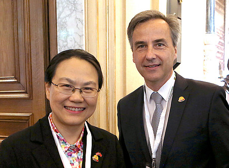 Die chinesische Botschafterin & Rektor Bischof der TU ©Konfuzius-Institut/Gerhard Donner