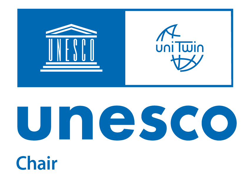 Logo of the Unesco Chair for Human Rights and Human Security ©Unesco