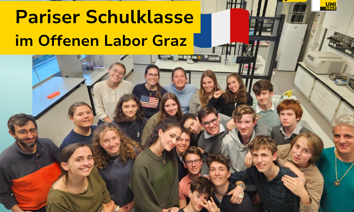 Pariser Schulklasse im Offenen Labor Graz