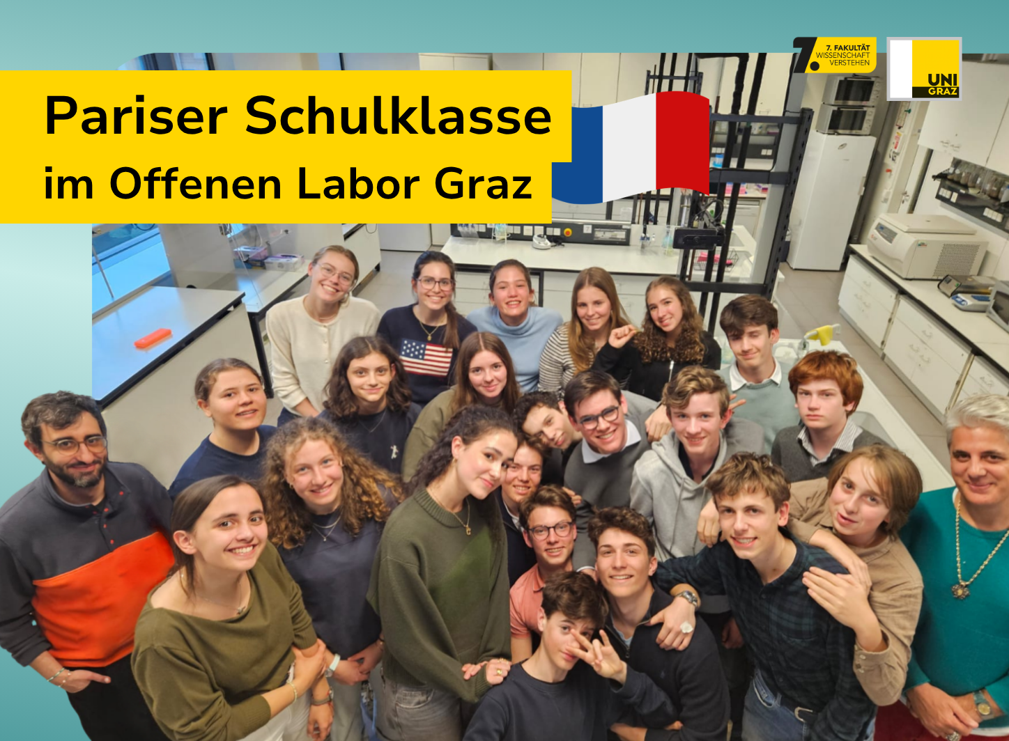Pariser Schulklasse im Offenen Labor Graz 