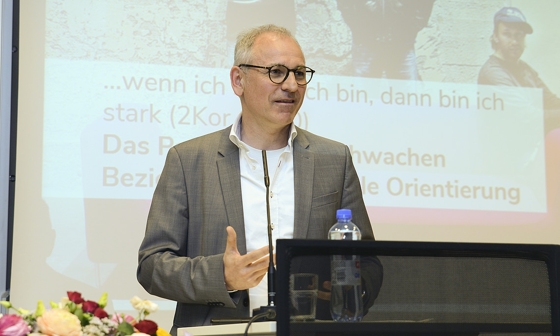 Bernd Hillebrand bei seiner Antrittsvorlesung