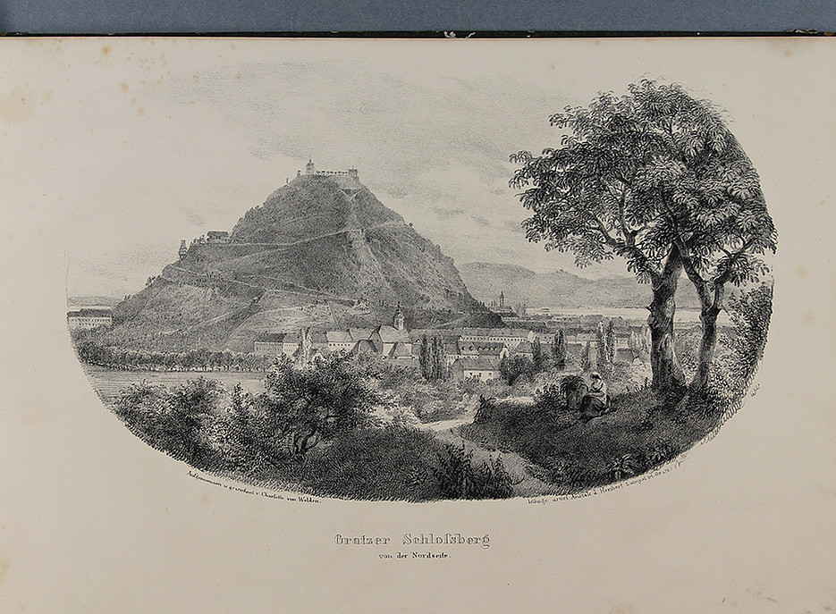 Album des Grazer Schloßbergs ©Uni Graz/Restaurierung