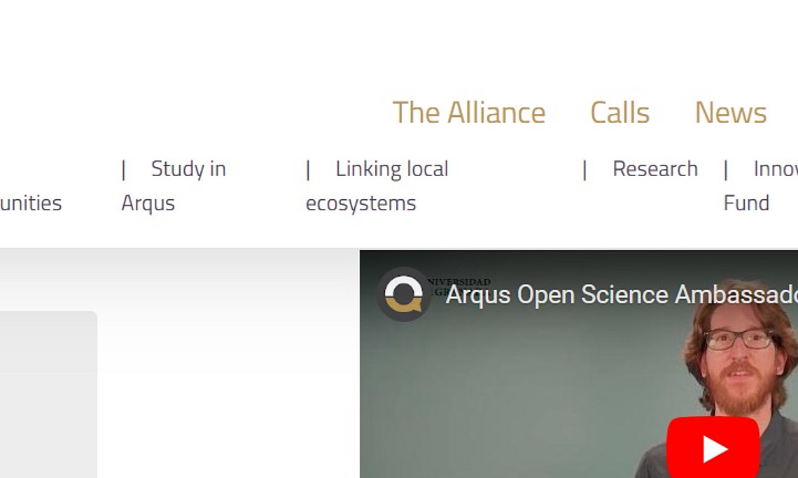 screenshot from arqus website