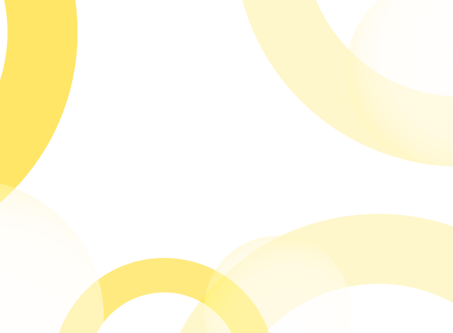 hellgelbe Halbkreise auf weißem Grund 