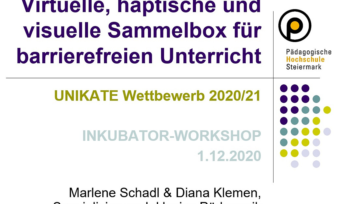 Studierende Schadl & Klemen für Unikate nominiert - Copyright PH Stmk