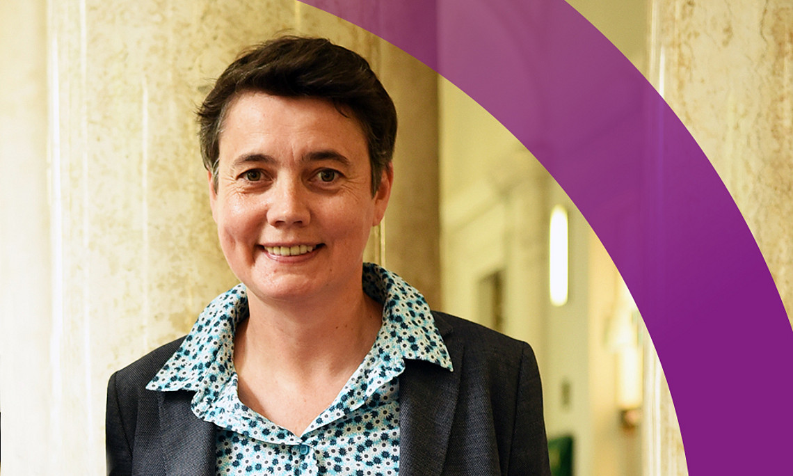 Punktgenau zum Frauentag 2021 hat Astrid Veronig mit neun weiteren Wissenschafterinnen die Studie mit dem Titel „Women's Day Event“ zu einem Sonnenausbruch, der am Frauentag 2019 stattgefunden hat, eingereicht. Foto: Uni Graz