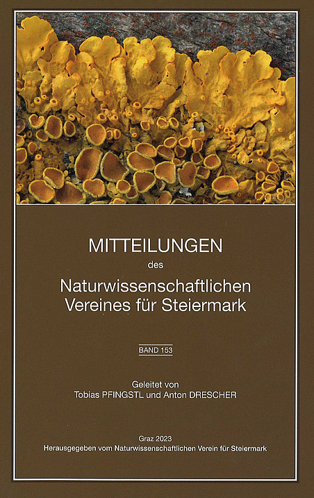 Umschlag Band 153 ©Naturwissenschaftlicher Verein für Steiermark