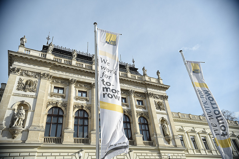 Die steirischen Unis machen auf ihre prekäre Finanzlage aufgrund der Teuerung und Inflationsrate aufmerksam. Foto: Uni Graz/Tzivanopoulos