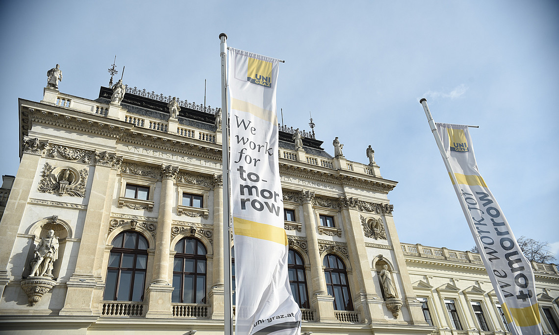 Die steirischen Unis machen auf ihre prekäre Finanzlage aufgrund der Teuerung und Inflationsrate aufmerksam. Foto: Uni Graz/Tzivanopoulos