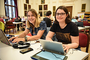 Mehr als 100 Studierende holten sich Tipps fürs wissenschaftliche Schreiben. Fotos: Uni Graz/Schweiger 