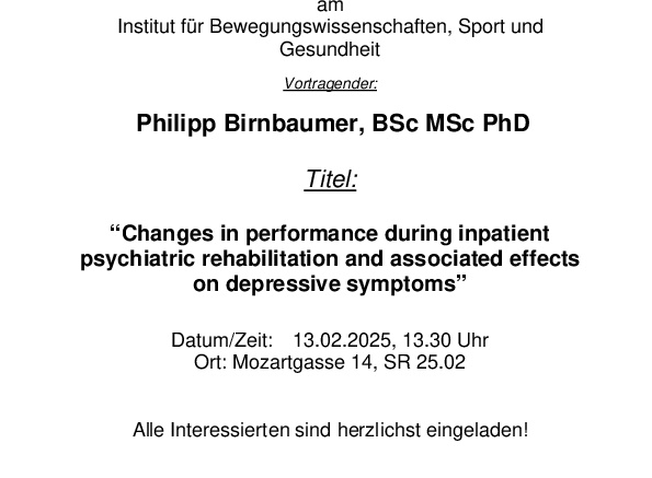 Einladung Institutsseminar Februar 2025 