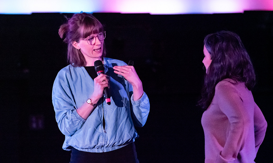 Sandra Radinger beim Science Slam