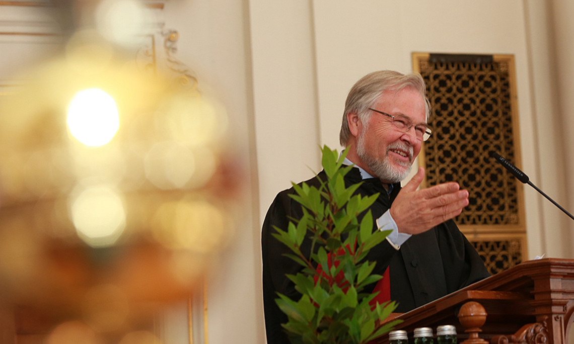 Wolfgang Benedek wird am 24. Juni 2016 an der Uni Graz mit einem Symposium und einem Festakt geehrt. Foto: Gasser