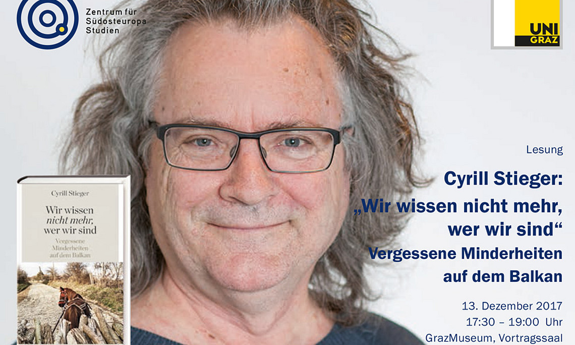 Cyrill Stieger spricht über vergessene Minderheiten auf dem Balkan. Foto: orte-Verlag