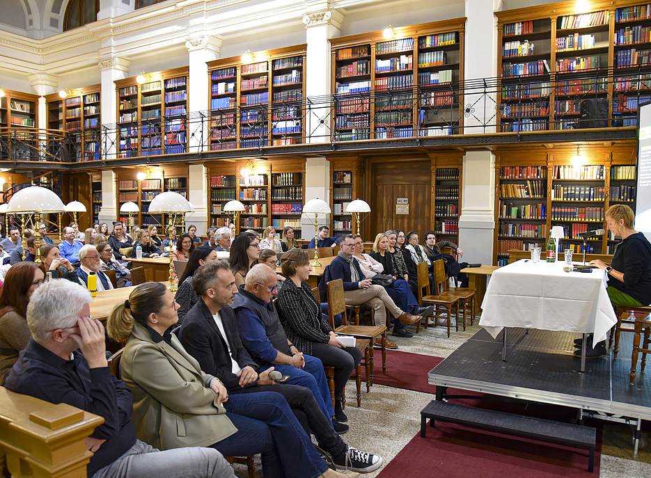 Lesung von Eva Rossmann | Foto: Uni Graz/Schwarz ©Uni Graz/Schwarz