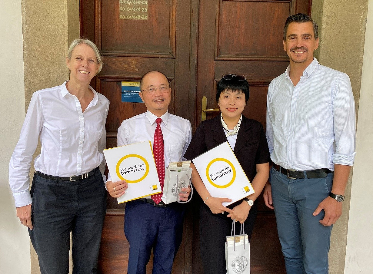 Renate Ortlieb, Institut für Personalpolitik; Nguyen Hiep, VNUK – The University of Danang; Huynh Thi My Hanh, University of Economics – The University of Danang; Christian Hirt, Institut für Personalpolitik ©Uni Graz/Hirt