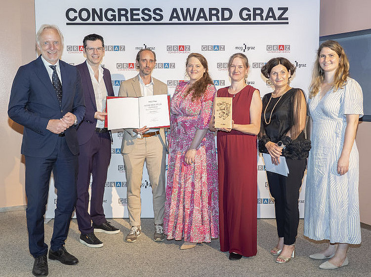 Die 1. FUTURE EDUCATION Conference wurde mit dem Congress Award Graz 2025 ausgezeichnet ©Stadt Graz/Fischer
