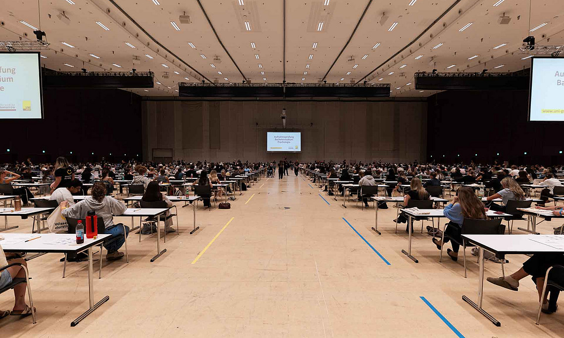 Blick in die Stadthalle 