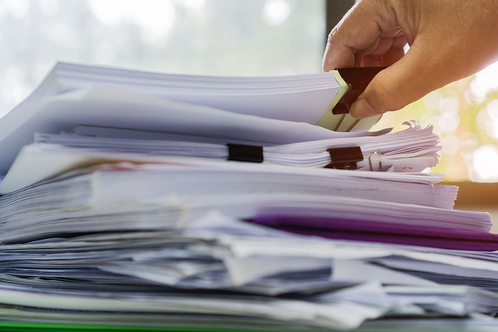 A stack of documents. ©smolaw11 by Adobe Stock