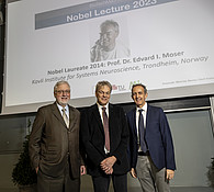 Director Zechner, Prof. Edvard I. Moser, Co-Director Krause