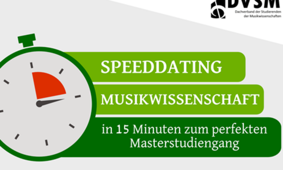 Grafik einer Stoppuhr, daneben steht der Titel der Veranstaltung