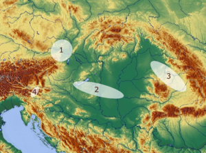 Karte Mittel- und Osteuropa ©https://pixabay.com/illustrations/map-cartography-relief-map-1804891/, PresentDead Überarbeitung L. Elmer, Institut für Antike