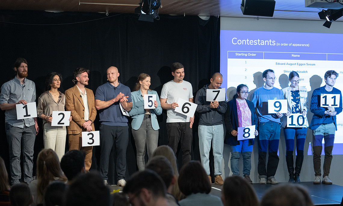 all contestants of 3MT 2026 featured on stage