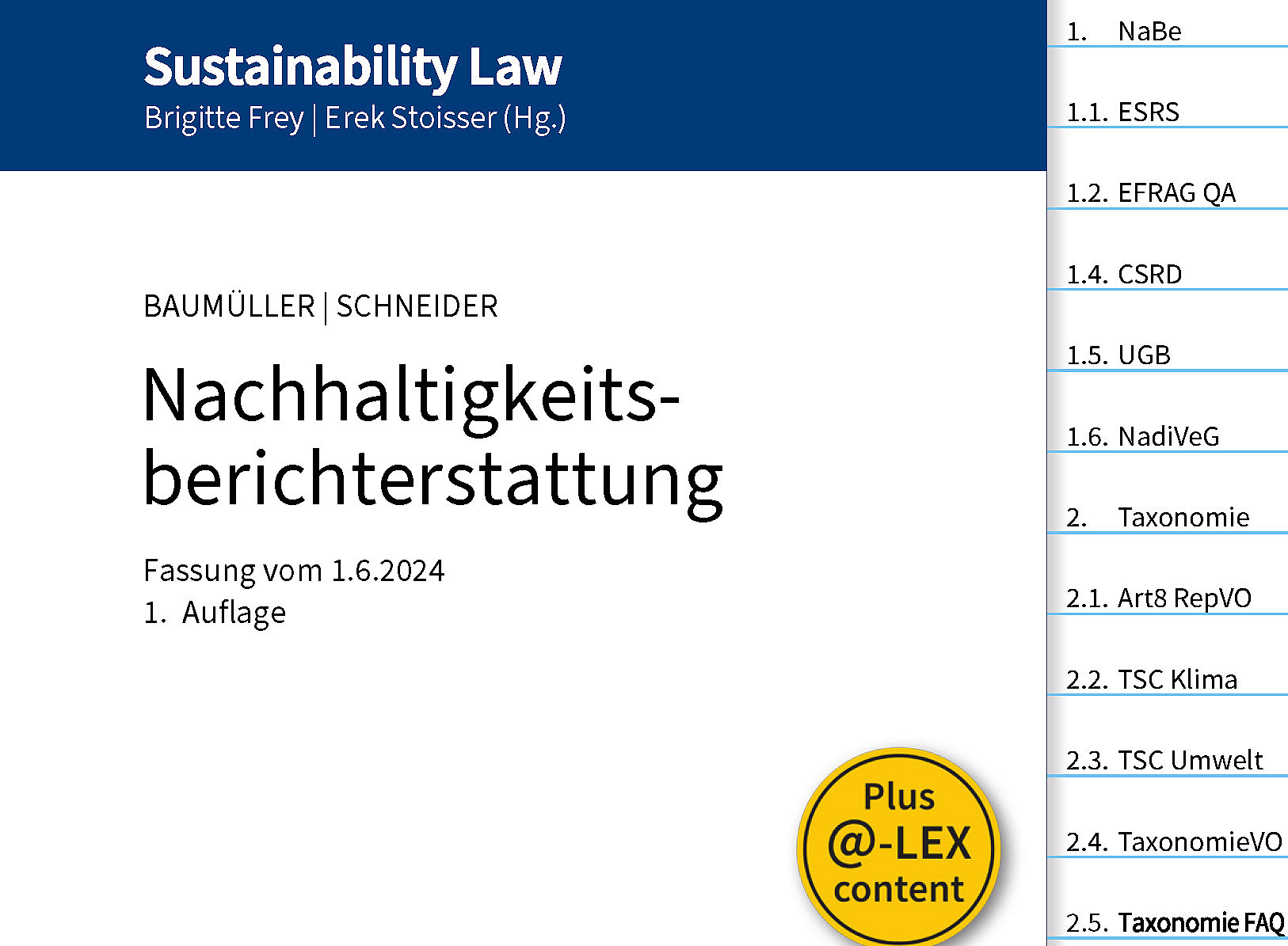 FlexLex Nachhaltigkeitsberichterstattung ©MANZ'sche Verlags- und Universitätsbuchhandlung GmbH