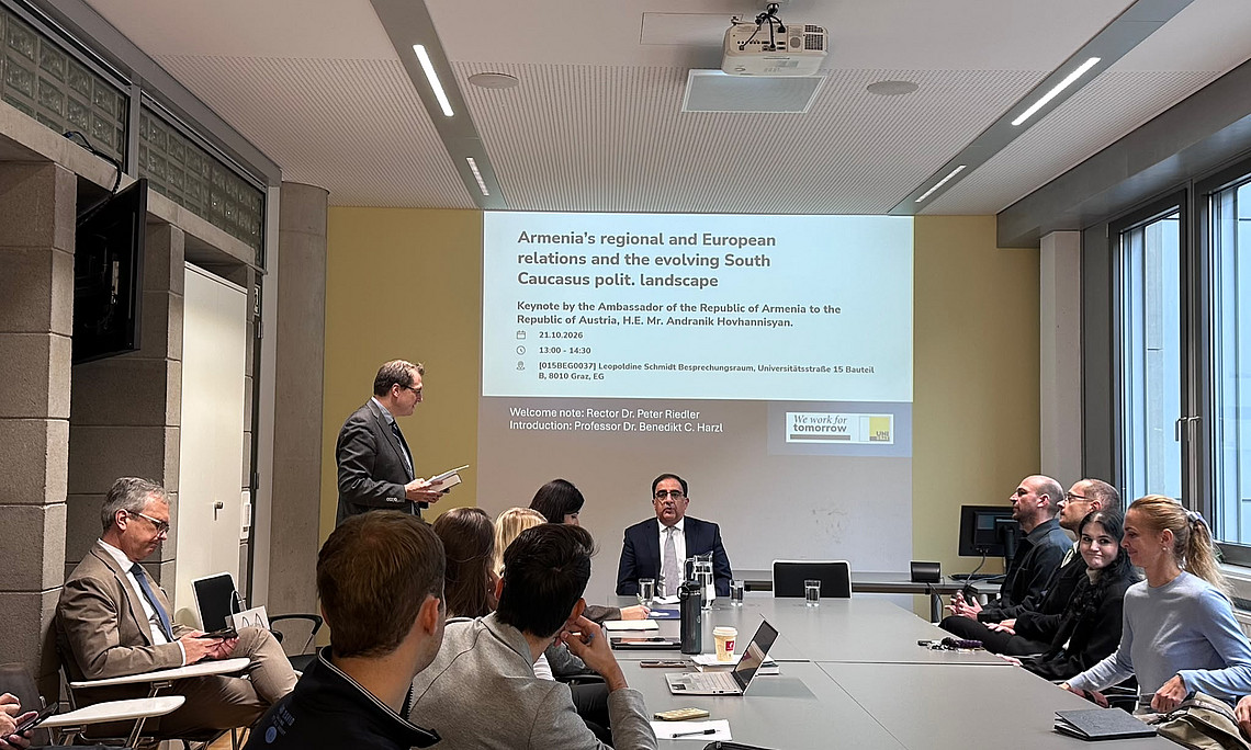 Armenia’s EuropeKeynote by Ambassador Andranik Hovhannisyan at the Universiry of Graz