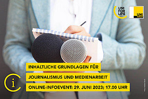 UNI for LIFE Online Infoevent Inhaltliche Grundlagen für Journalismus und Medienarbeit