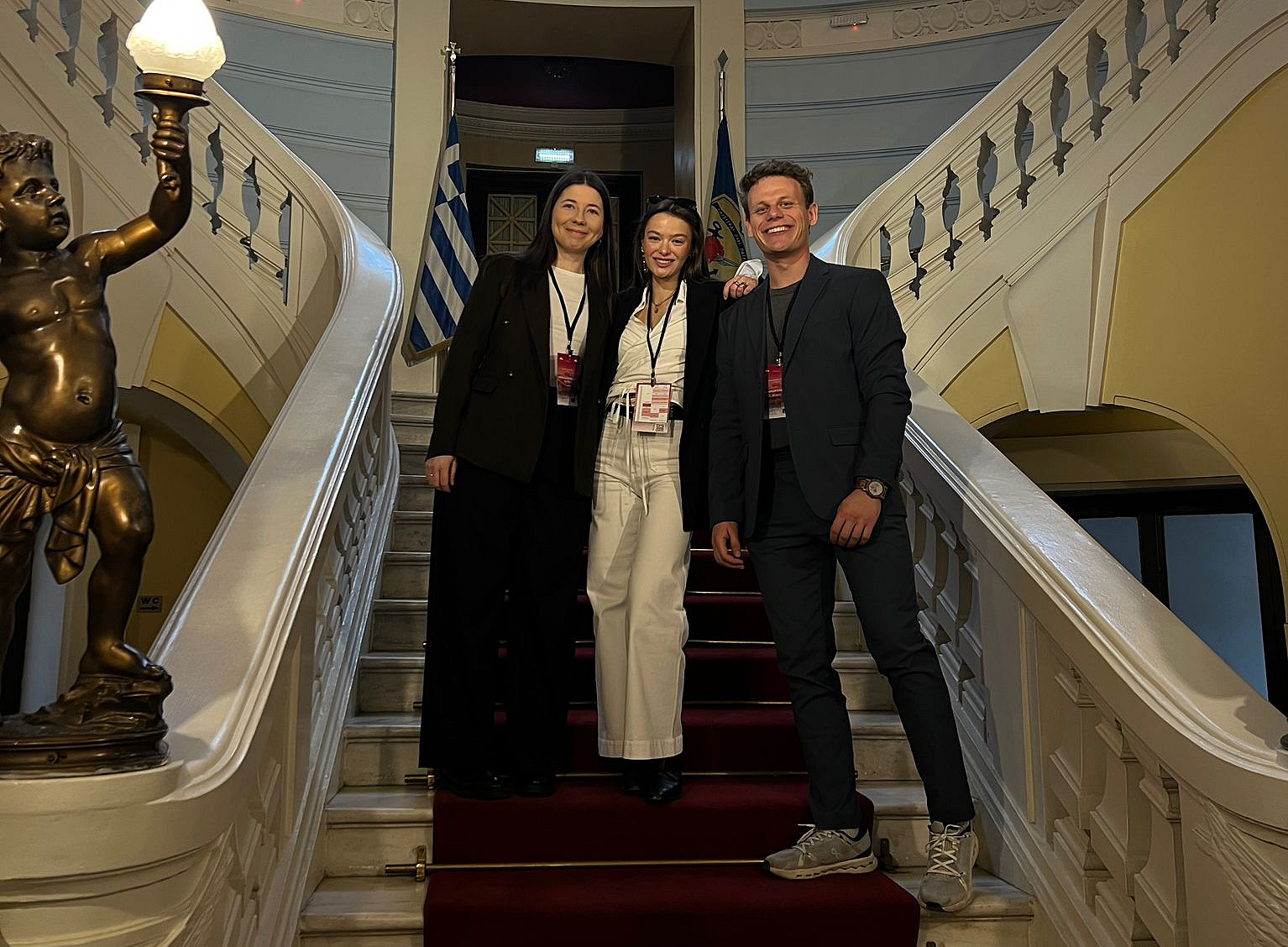 Moot Court Team on stairs 