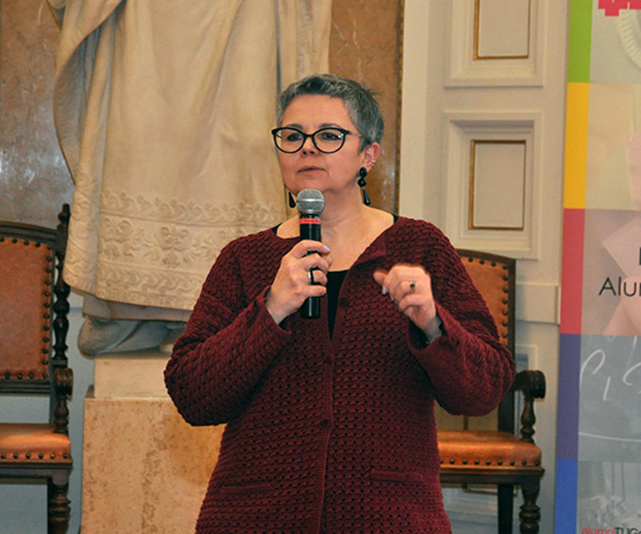 Vizerektorin Renate Dworczak lobte das Erfolgsprojekt NAWI Graz.