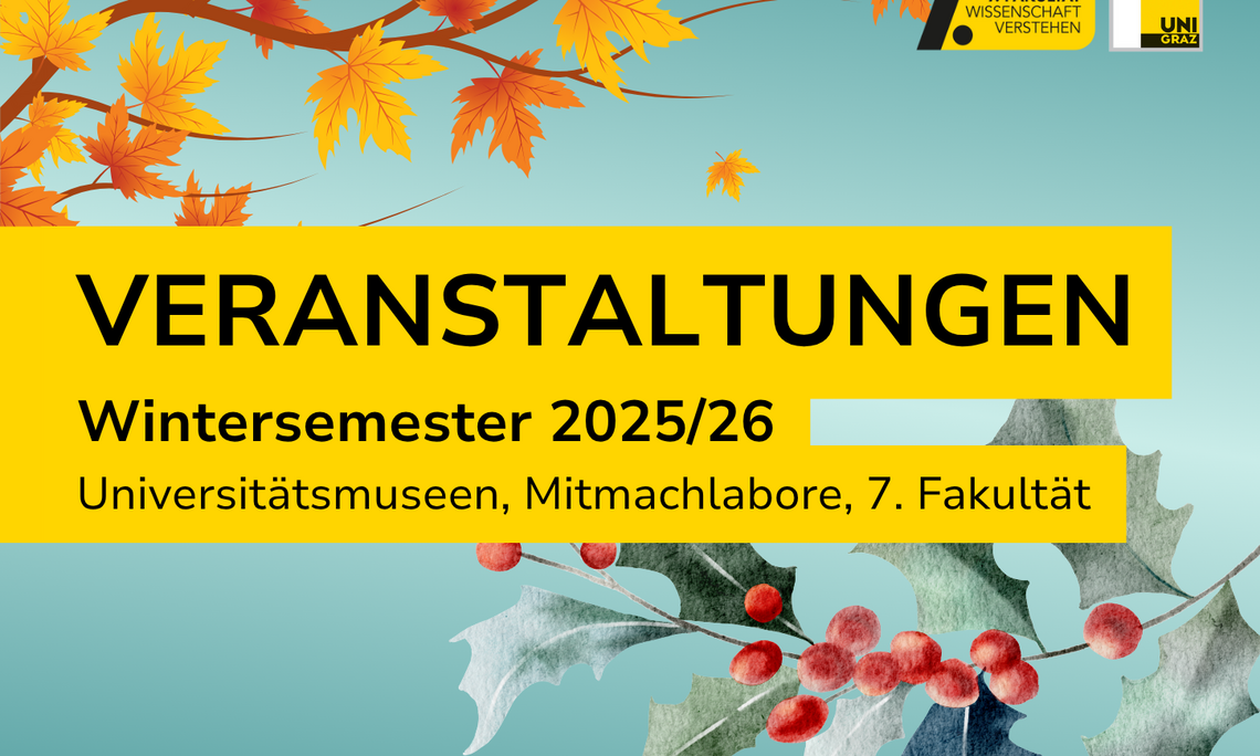 Veranstaltungen im Wintersemester 2025/26 | Universitätsmuseen, Mitmachlabore, 7. Fakultät