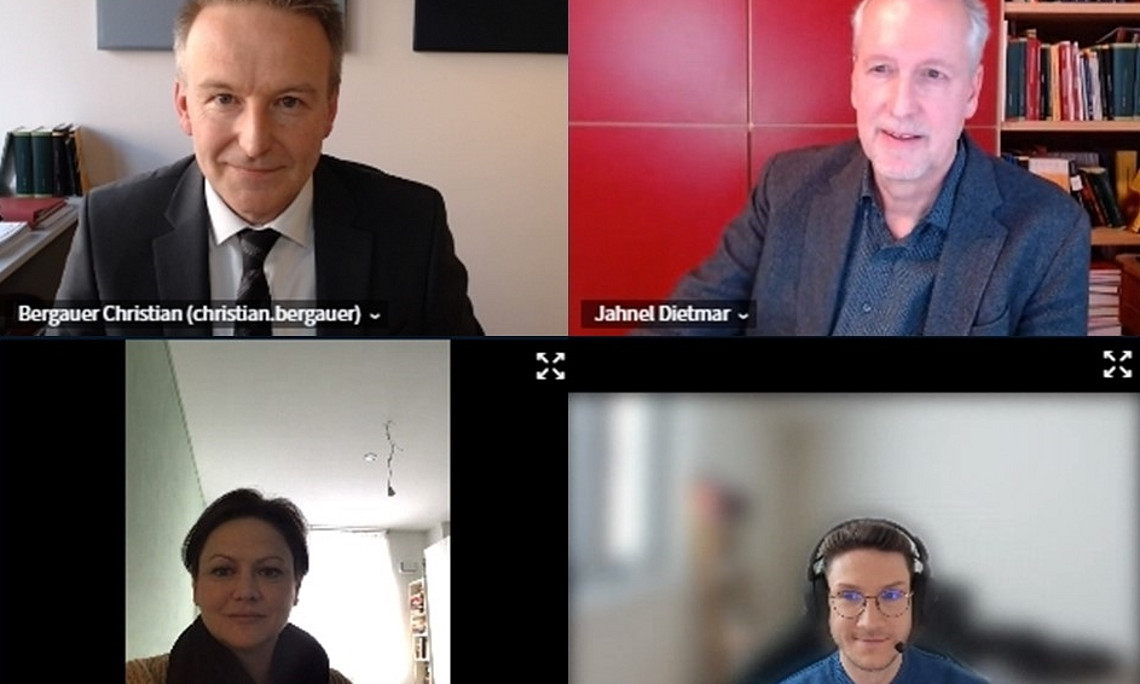 Bergauer, Zavadil, Schmut, Jahnel, Graz Data Protection Talks, Freedom of speech and data protection, Department of the Foundations of Law, REWI University of Graz.