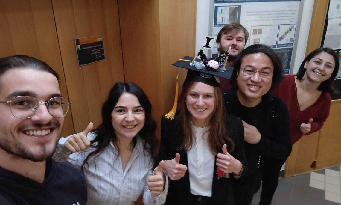 Gruppenfoto nach Marilenas Verteidigung