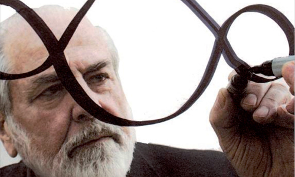 Mit dem adaptierten Unendlichkeitszeichen macht Michelangelo Pistoletto auf nachhaltiges Denken und Handeln aufmerksam. Am 10. Oktober ist der Künstler zu Gast an der Uni Graz. Foto: Juan Esteban Sandoval.
