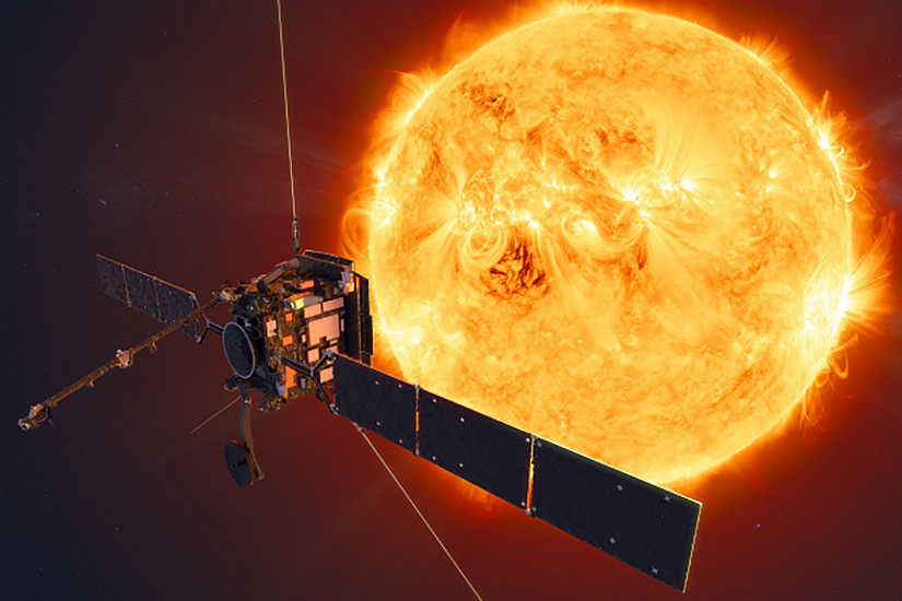Künstlerische Darstellung der ESA-Raumsonde Solar Orbiter.  Foto: © ESA/ATG medialab
