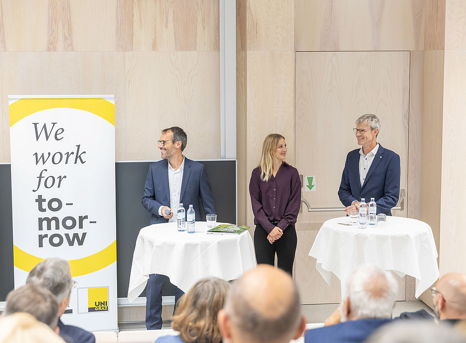 Interview am Podium ©Foto Fischer