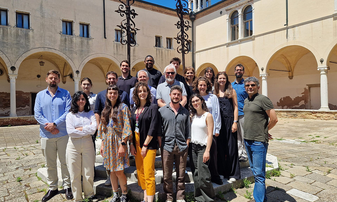 Participants on the premises of the Global Campus