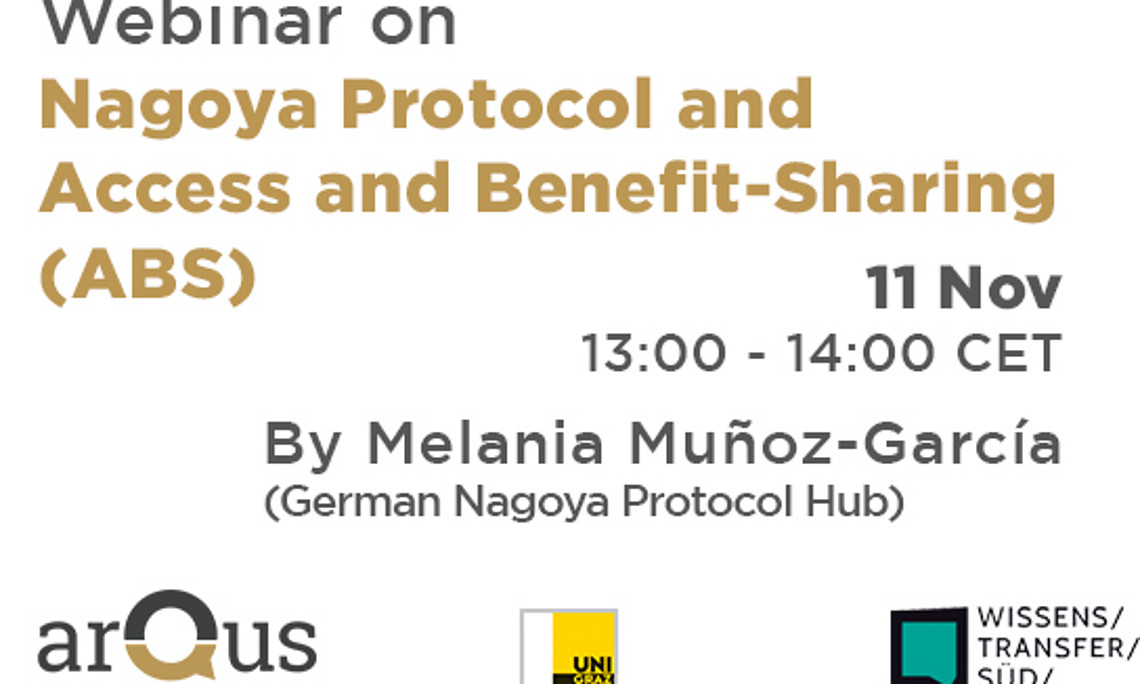 Arqus Webinar zum Nagoya-Protokoll