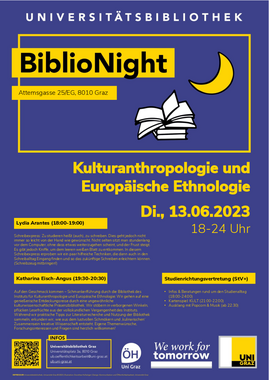Plakat zur BiblioNight 2023