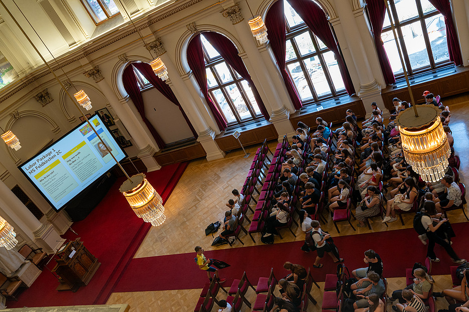 DiLabs FUTURE EDUCATION Wissenschaftsparcours an der Uni Graz ©Uni Graz/Weber