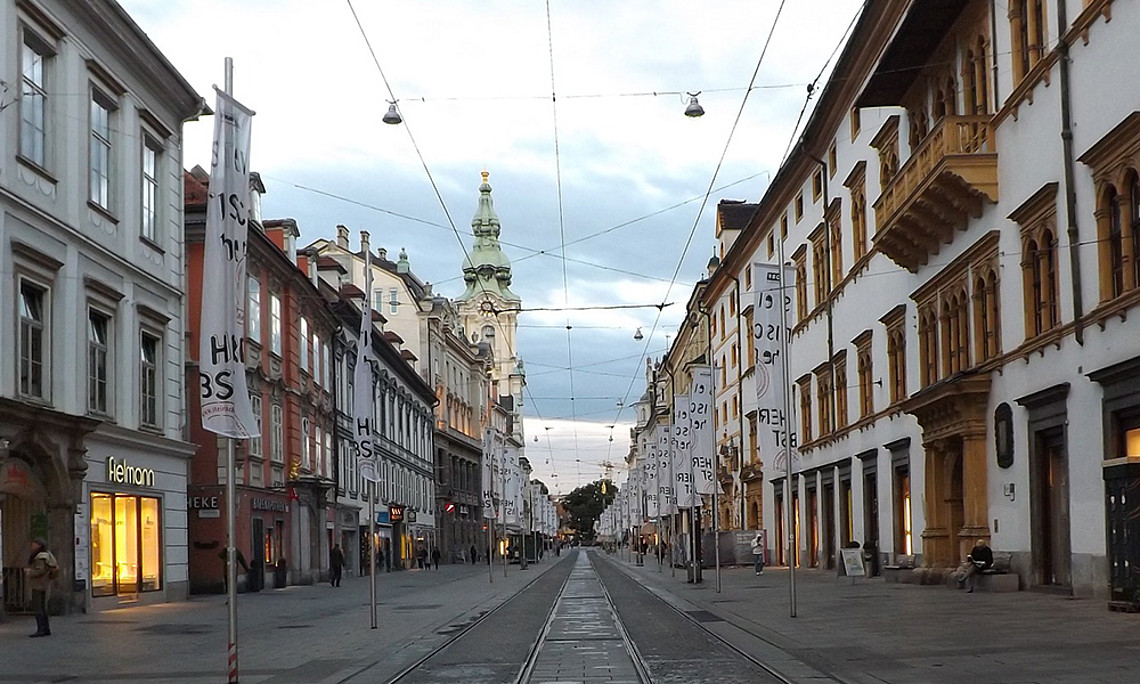 Herrengasse in Graz Foto: Suzanne Fromme auf Pixabay