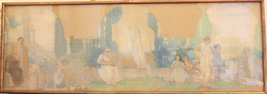 Entwurfszeichnung Tafelbild Nordseite ©Universitaetsmuseen