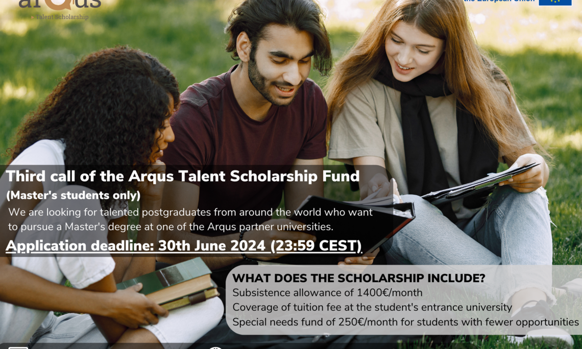 Call 2024 Arqus Talent Scholarship Fund